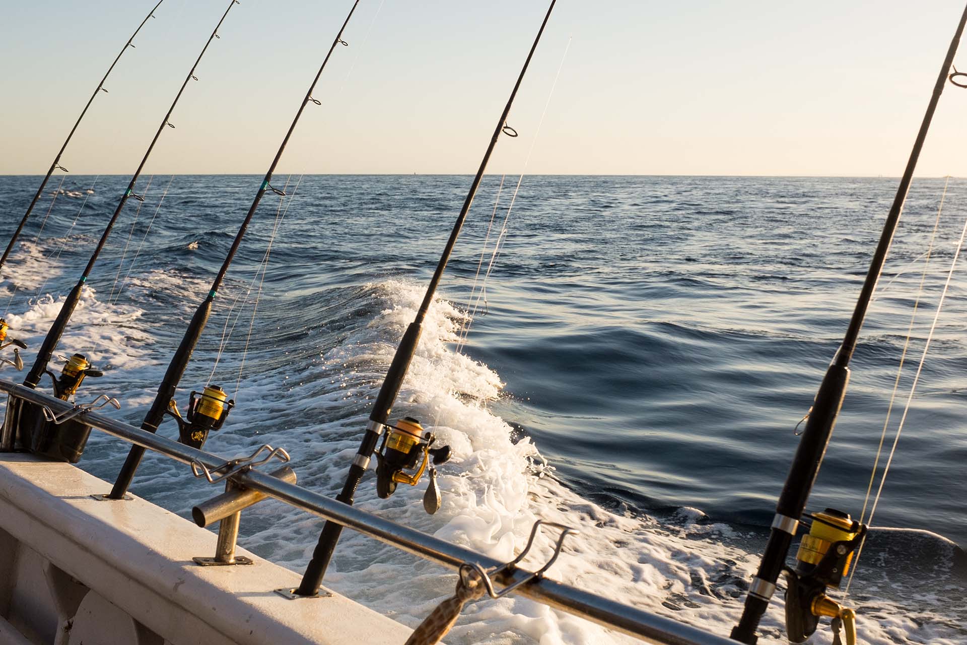 Fishing from a pier